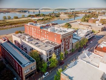 An aerial view